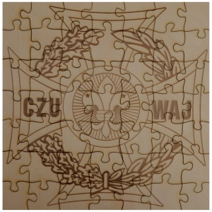 Puzzle Drewniane 49 elem. 29x29cm Krzyż Harcerski