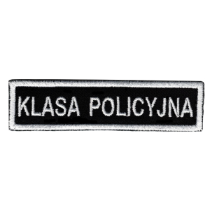 Plakietka Klasa Policyjna Czarna Rzep