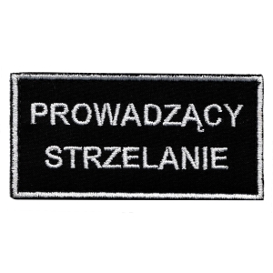 Plakietka Prowadzący Strzelanie Czarny Rzep