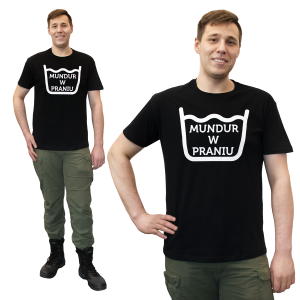 Koszulka Męska Mundur w Praniu Czarna