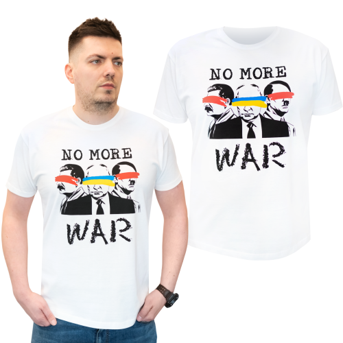 Koszulka No More War Biała 1