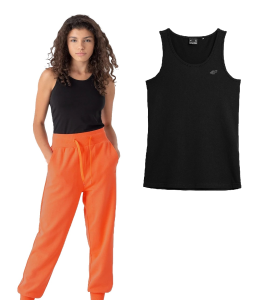 Top Slim Damski 4F TSD351 Głęboka Czerń