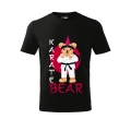 Koszulka Dziecięca Miś Karate Bear Czarna 1.png