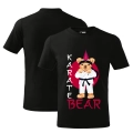 Koszulka Dziecięca Miś Karate Bear Czarna 3.png