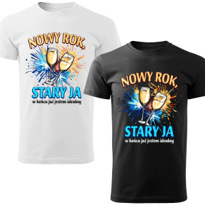 Koszulka Sylwestrowa Nowy Rok Stary Ja Męska