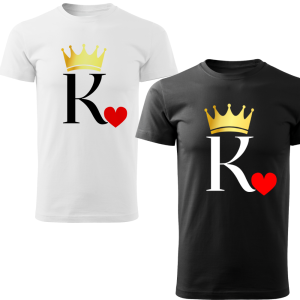 Koszulka z Nadrukiem King Męska