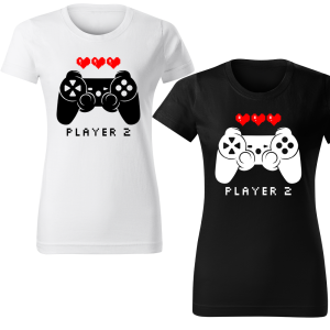 Koszulka Z Nadrukiem Player2 Damska