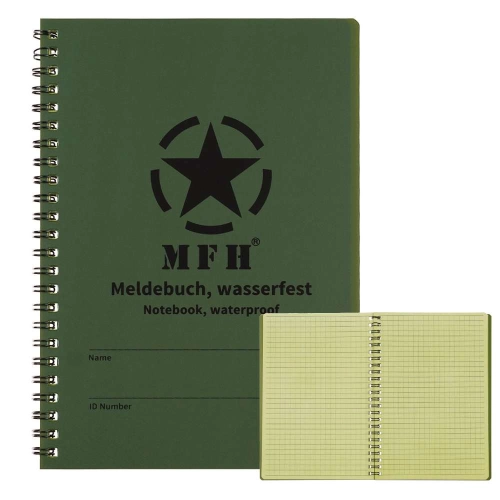 Notatnik Notes Wodoodporny MFH Olive 1.jpg