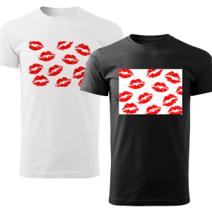 Koszulka z Nadrukiem Kiss Męska