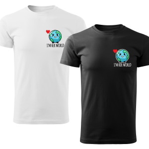 Koszulka z Nadrukiem I'm Her World Męska