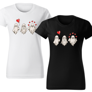 Koszulka z Nadrukiem Duchy Damska