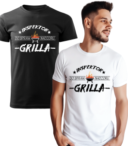Koszulka z Nadrukiem Inspektor Grilla Męska