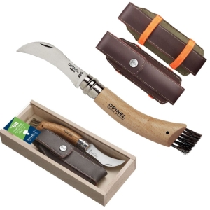 Nóż Opinel Inox nr 08 VRI Grzybiarz Opak + Etui