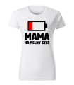 Koszulka z Nadrukiem Mama Na Pełny Etat Damska 3.jpg