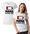 Koszulka z Nadrukiem Mama Na Pełny Etat Damska 4.jpg