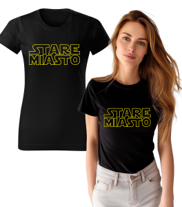 Koszulka z Nadrukiem Stare Miasto Damska
