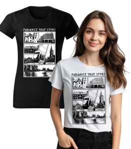 Koszulka z Nadrukiem Komiks Pabianice Damska