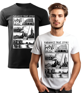 Koszulka z Nadrukiem Komiks Pabianice Męska