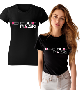 Koszulka z Nadrukiem Osiedle Piaski Damska