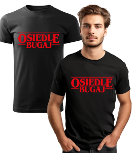 Koszulka z Nadrukiem Osiedle Bugaj Męska