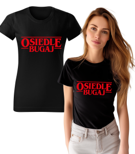 Koszulka z Nadrukiem Osiedle Bugaj Damska