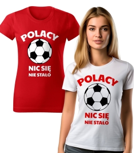 Koszulka Wzór Polacy Nic Się Nie Stało Damska