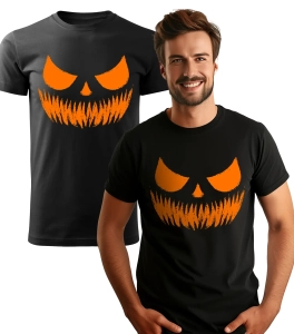 Koszulka z Nadrukiem Pumpkin Męska