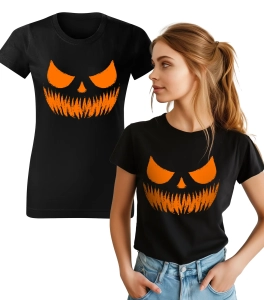 Koszulka z Nadrukiem Pumpkin Damska