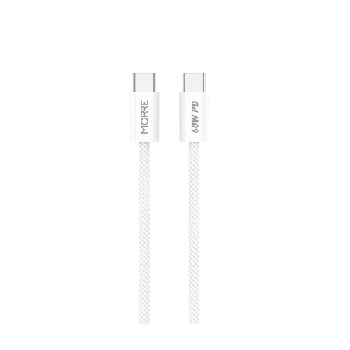 Kabel Morre 60W 2x USB-C 1m Biały.jpg