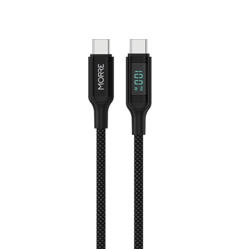 Kabel Morre 100W 2x USB-C LCD 1,5m Czarny.jpg