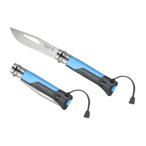 Nóż Opinel Inox nr 08 Outdoor Blue