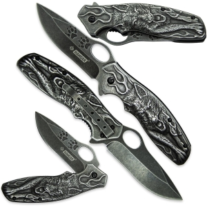 Nóż Składany N273 Kandar Wilk Trop Klips