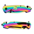 Nóż Składany N21 Kandar Tanto Piła Rainbow Fade 8.jpg