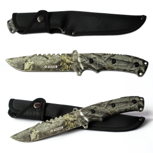 Nóż Stały N202 Kandar Full Tang Forest Camo