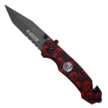 Nóż Składany N450 Kandar Tanto Piła Red Skulls 4.jpg