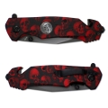 Nóż Składany N450 Kandar Tanto Piła Red Skulls 2.jpg