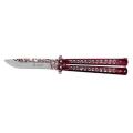 Nóż Motylkowy Motylek N422 Skulls Red 4.jpg