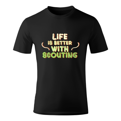 Koszulka Life is Better With Scouting Czarna