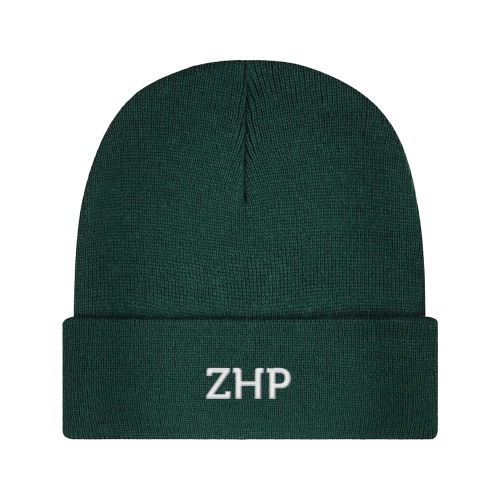 Czapka Zimowa Morowo z Haftem ZHP Ciemnozielona