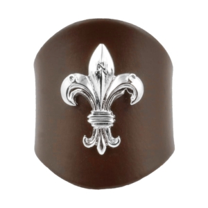 Pierścień Skautowy Brązowy z Lilijką Metalową Sr.