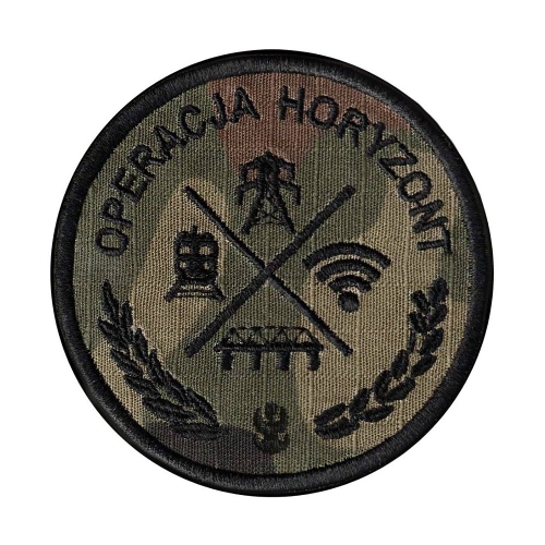 Plakietka Polowa Horyzont PL Woodland Ripstop Rzep.jpg