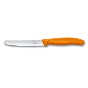 Nóż Swiss Classic Victorinox Ząbkowany 11cm Orange