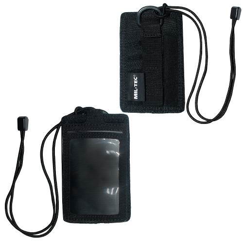 Pokrowiec na Dokumenty Identyfikator na Szyję na Przepustkę Mil-Tec Czarny 1.jpg