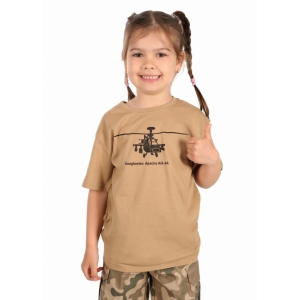 Koszulka Junior Śmigłowiec Apache Beżowa