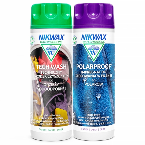 Zestaw Nikwax TECH WASH_POLAR PROOF 2x300ml.jpg