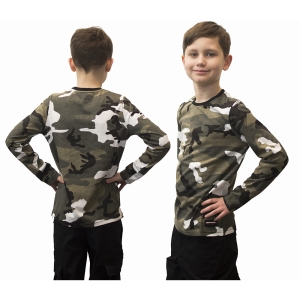 Koszulka Junior Długi Rękaw Urban Camo