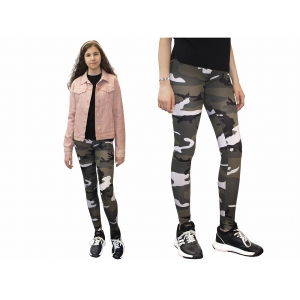 Legginsy Getry Dziecięce Bawełniane Urban Camo