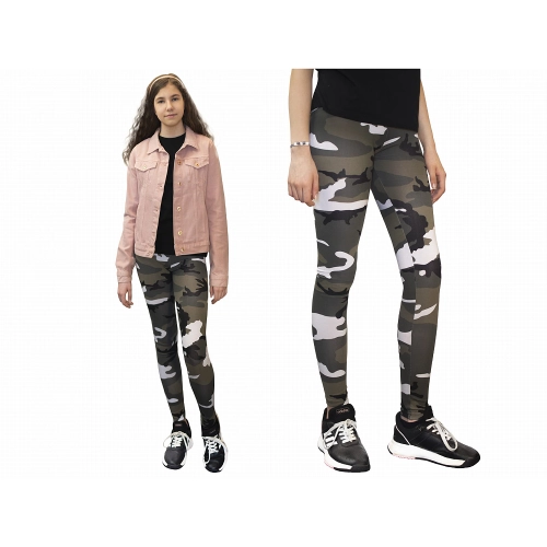Legginsy Getry Dziecięce Bawełniane Urban Camo 1.jpg