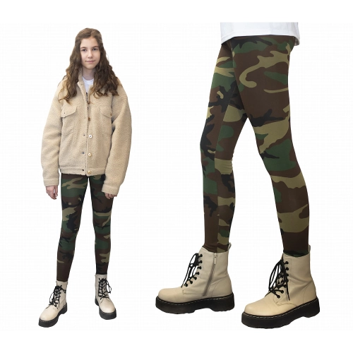 Legginsy Getry Dziecięce Bawełniane US Woodland 1.jpg