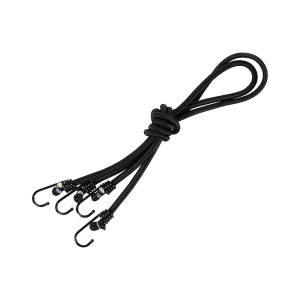 Sznur Elastyczny z Haczykami Czarny 2szt